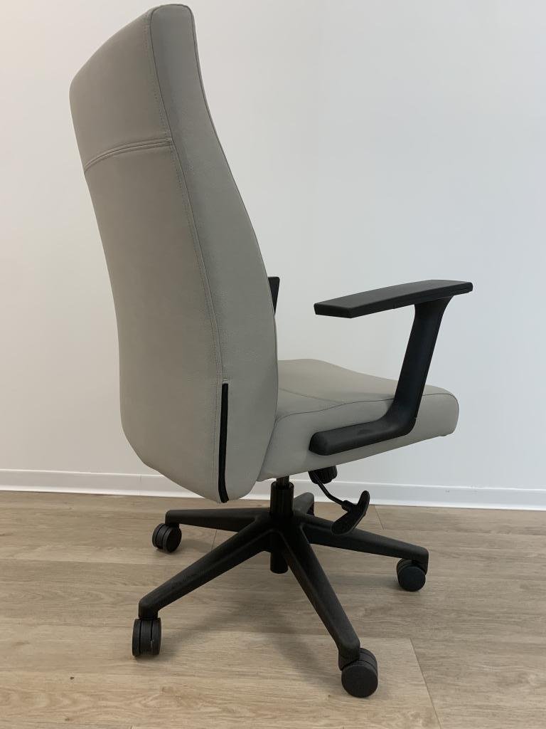 Sit On It Neutral Leather plush chair tan