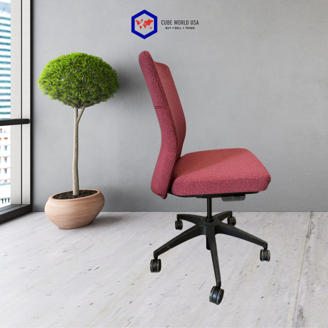 Allsteel armless chair seat sider & pneumatic