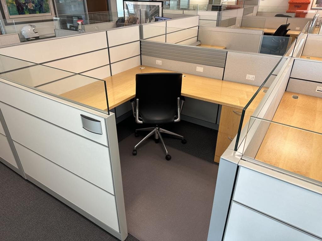 Allsteel 6x6 W/Glass 50/35 hi lo