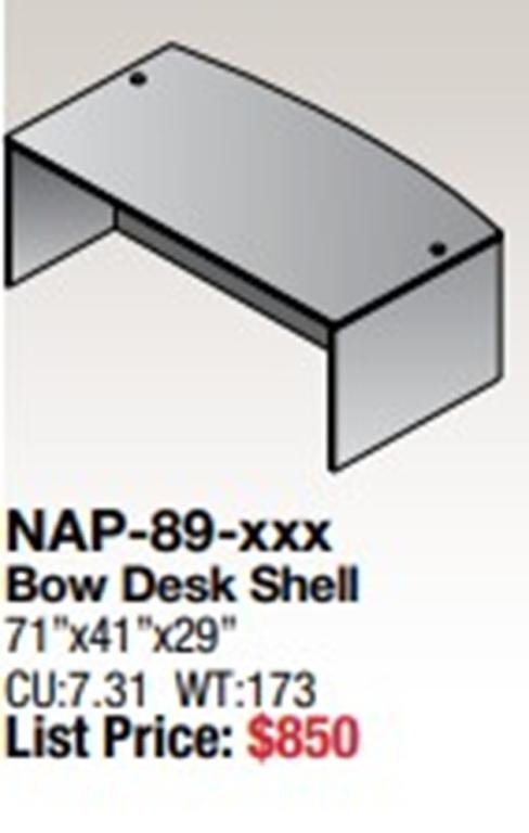 Traditional U Shape Executive Desk 7 finishes
