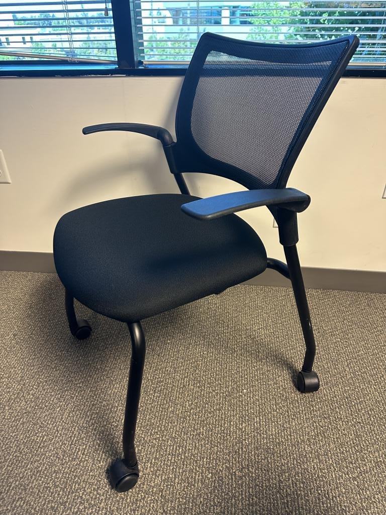 9 to 5 crepe black mobile training chair