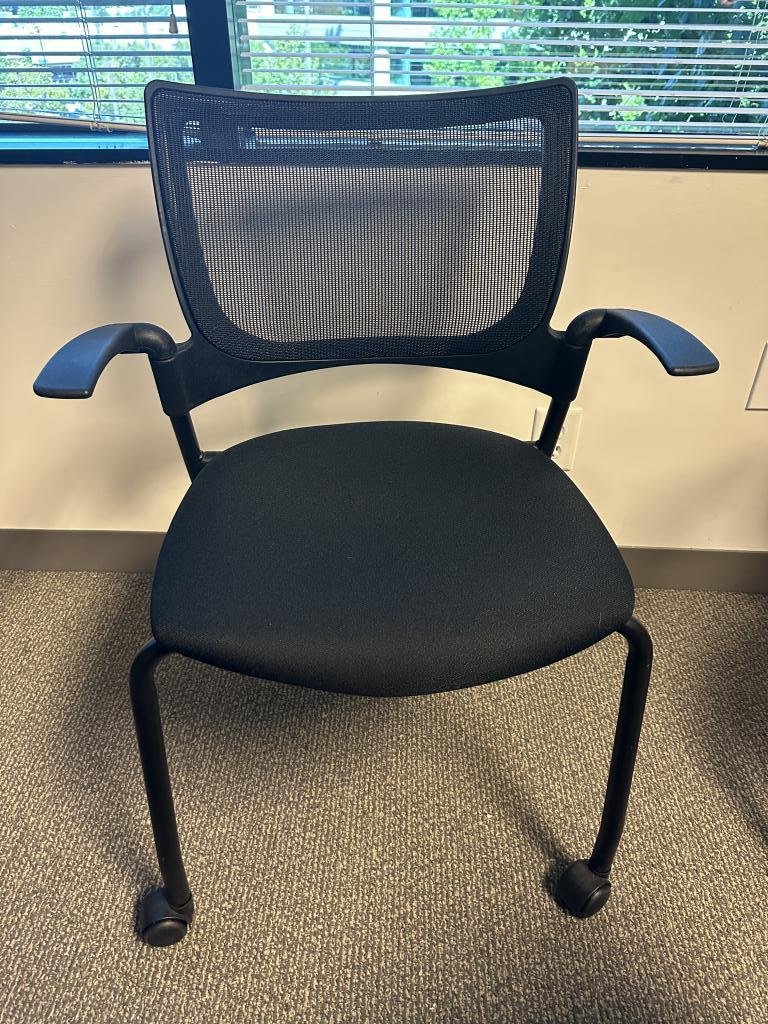 9 to 5 crepe black mobile training chair
