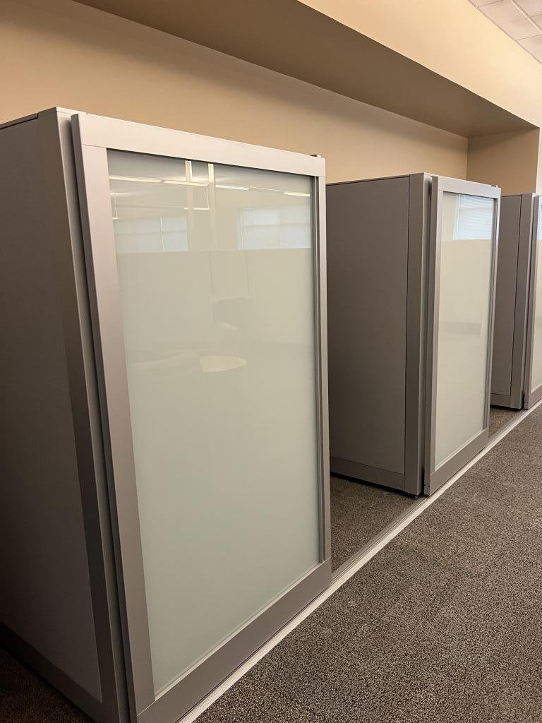 Steelcase 6'x6'x67" with sliding Glass door