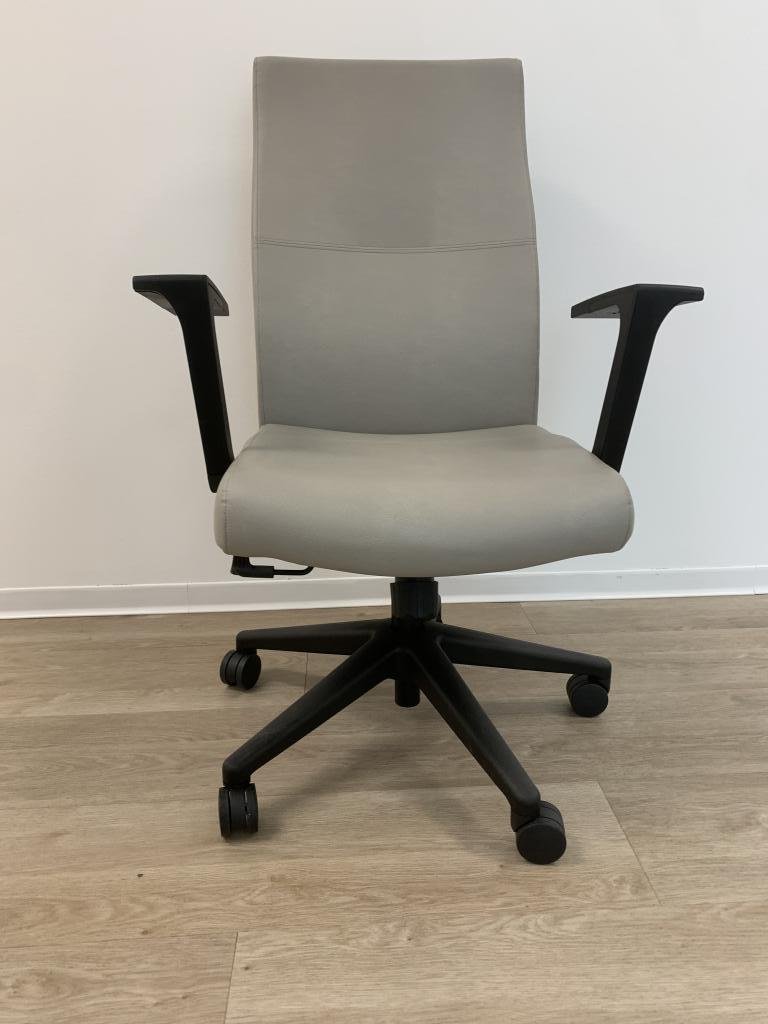 Sit On It Neutral Leather plush chair tan