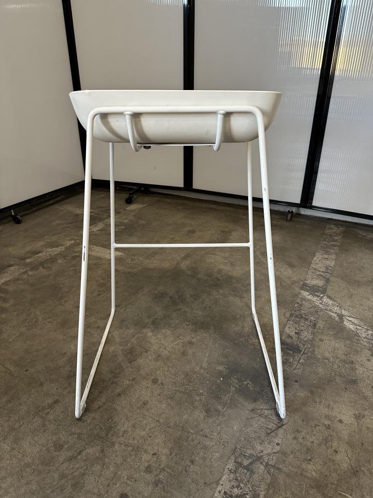 Steelcase Scoop White Counter Height Stool