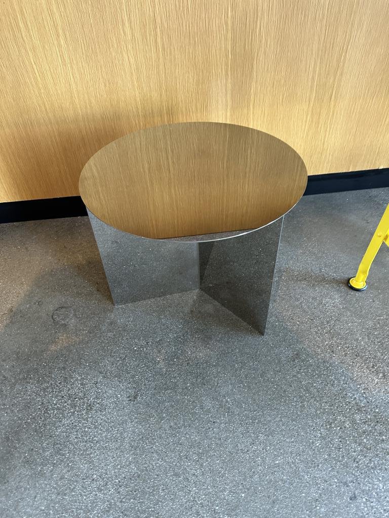 Hay Slit Mirror Round Side Table