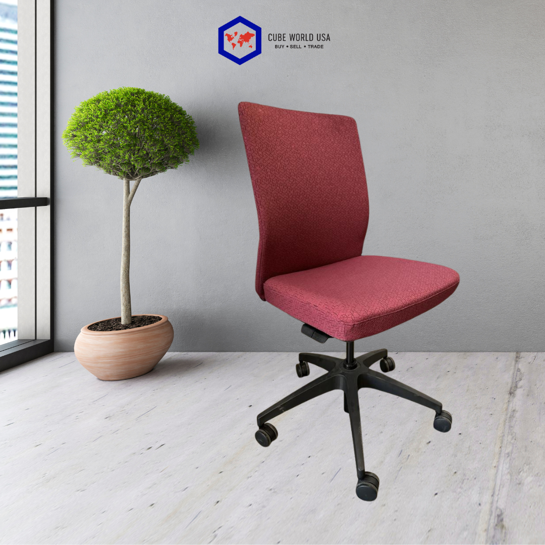 Allsteel armless chair seat sider & pneumatic