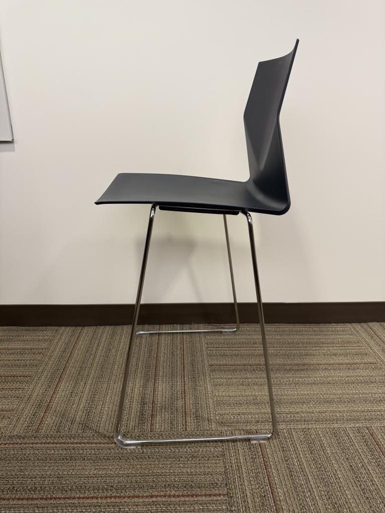Hightower black stackable bar stools