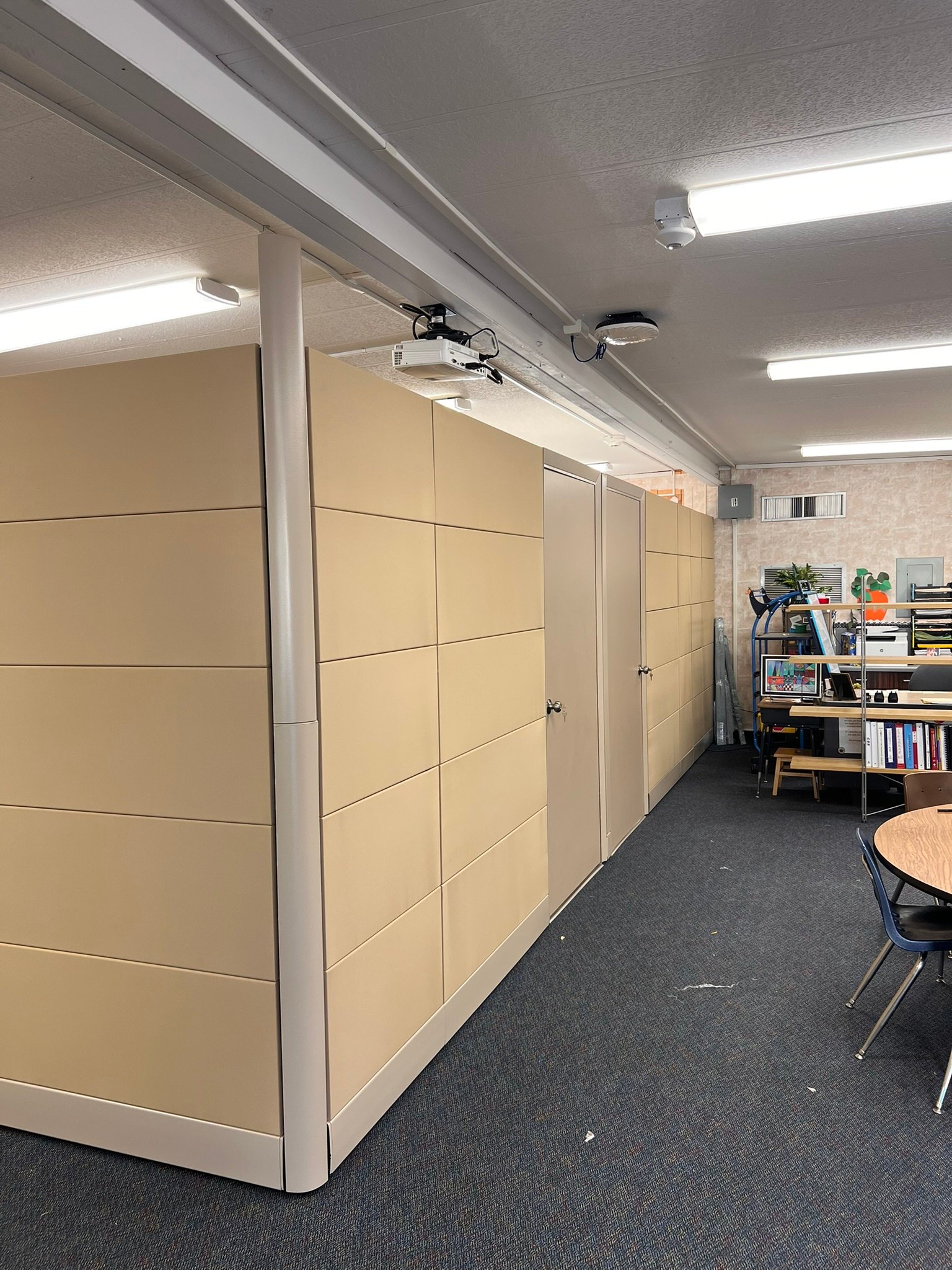 Herman Miller Ethospace 86"T With Doors Stone & Neutral