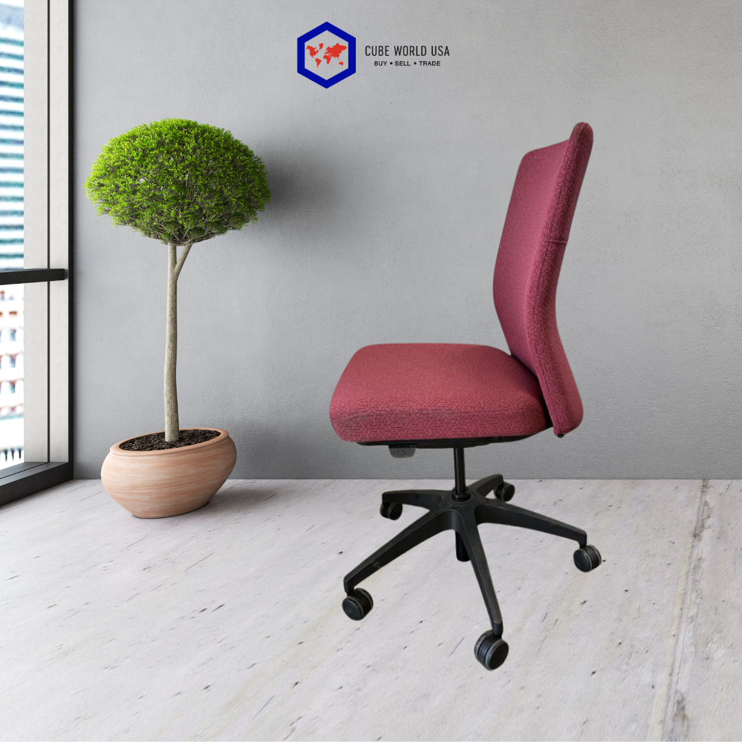 Allsteel armless chair seat sider & pneumatic