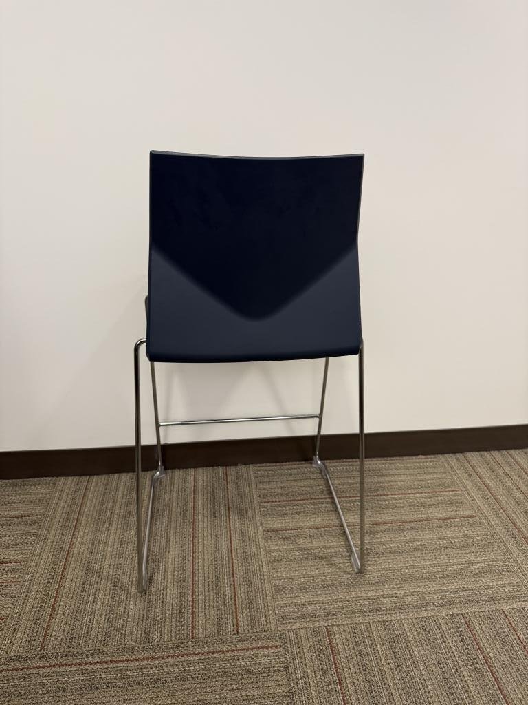 Hightower black stackable bar stools