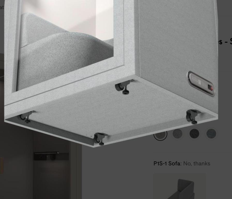 Framed Flexi Single Privacy Nook Acoustical Pod