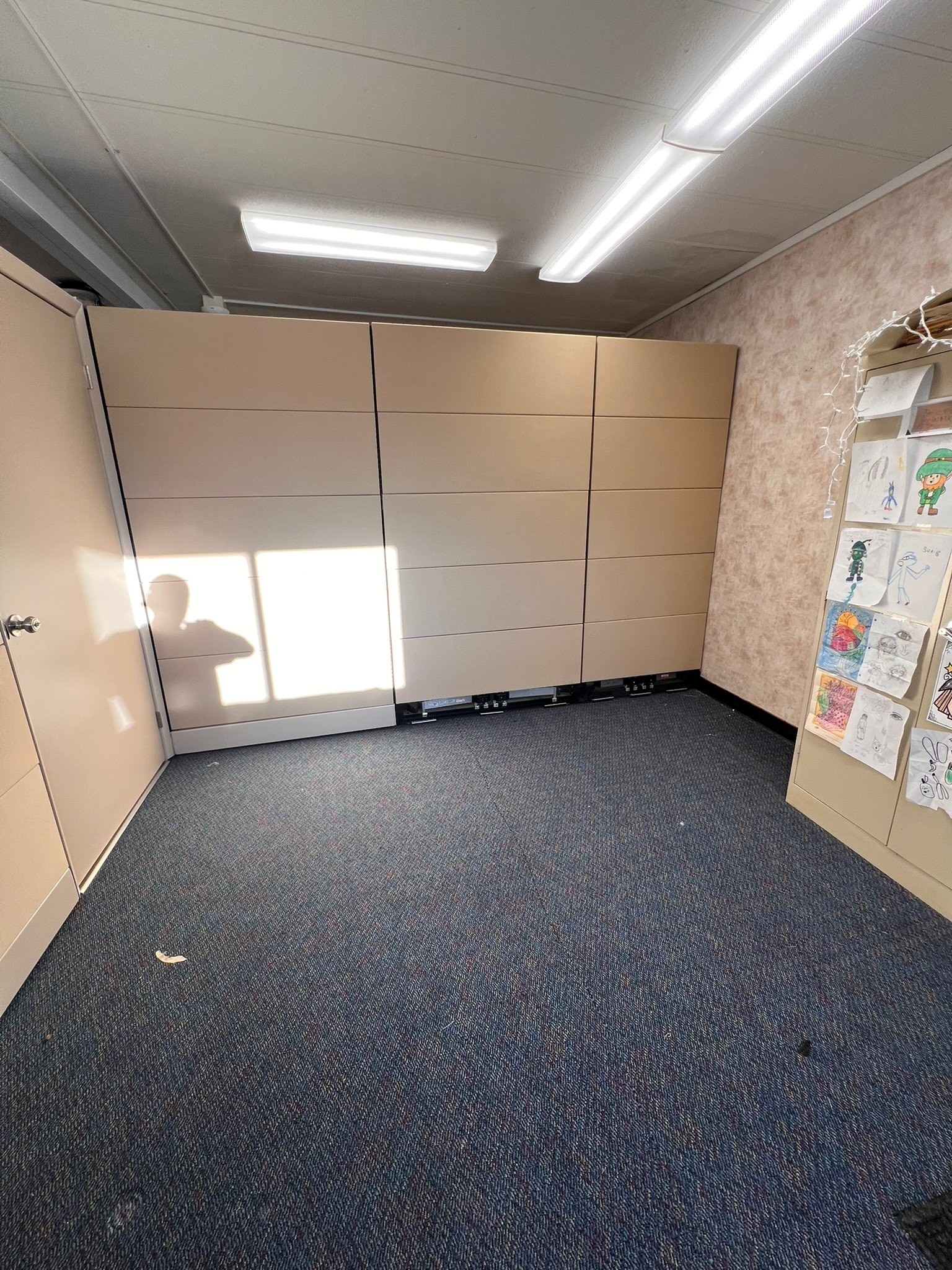 Herman Miller Ethospace 86"T With Doors Stone & Neutral