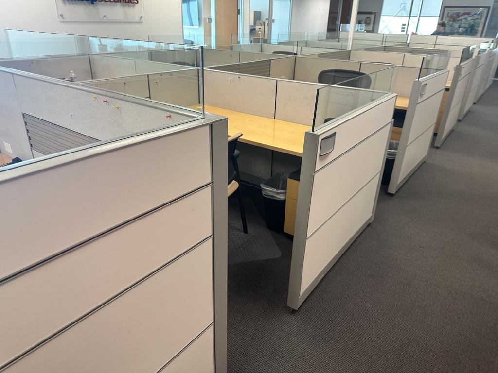 Allsteel 6x6 W/Glass 50/35 hi lo