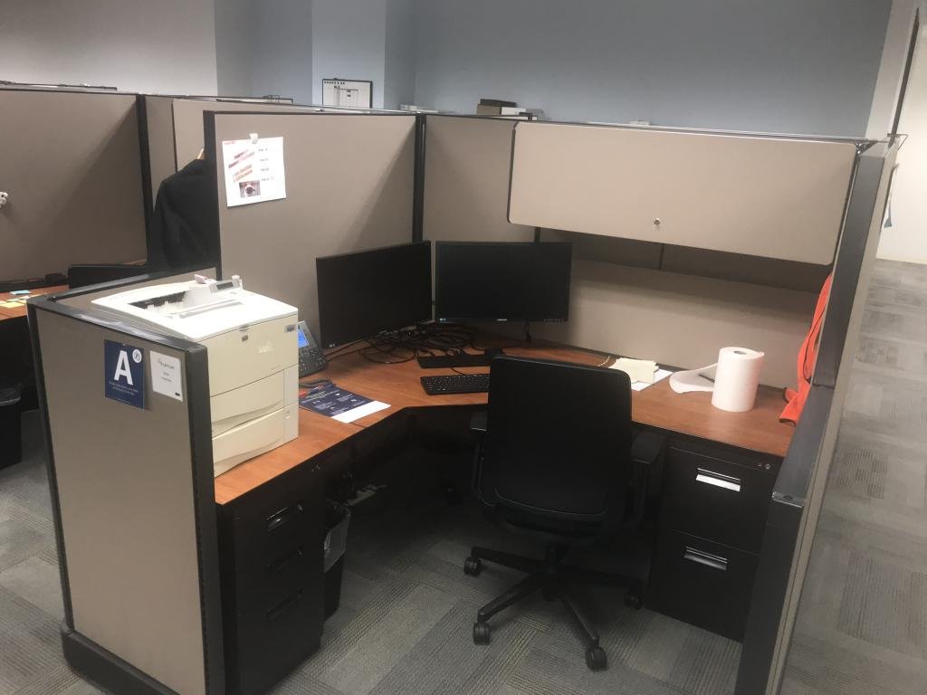 Refurbished Herman Miller A02 6x6x67"/53"