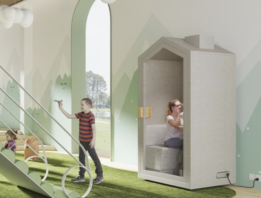 Framed Flexi Single Privacy Nook Acoustical Pod