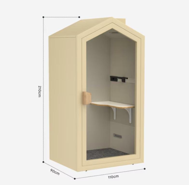 Framed Flexi Single Privacy Nook Acoustical Pod