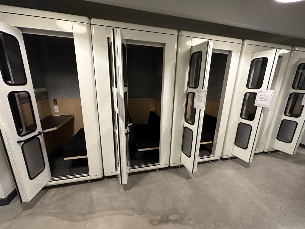 White Acoustic Privacy/Phone Booths 47x47x92