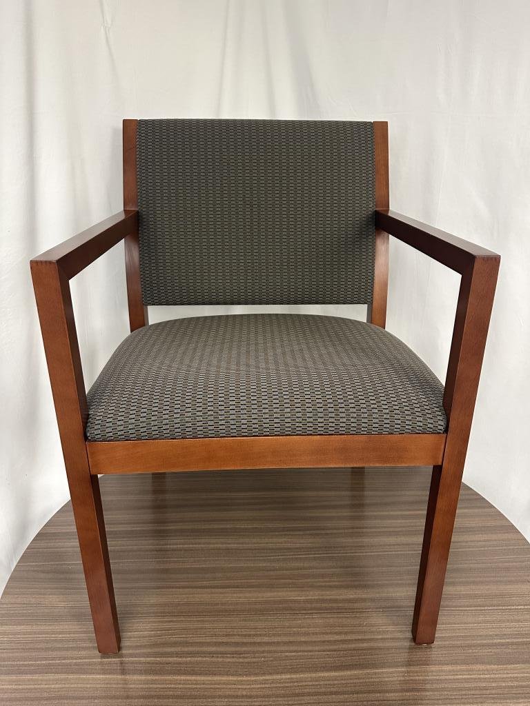 OFS Cherry and Neutral Guest Chair Veneer