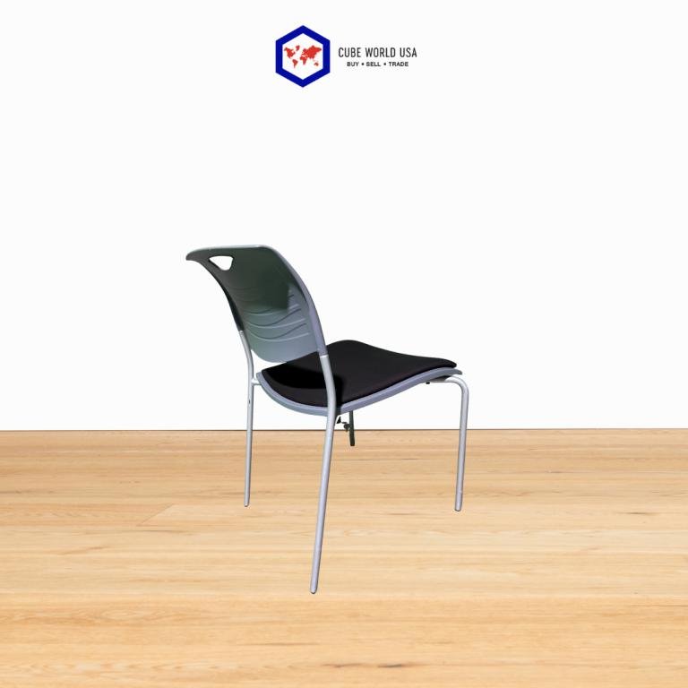 Allseating Grey Back & Black Seat Stacker