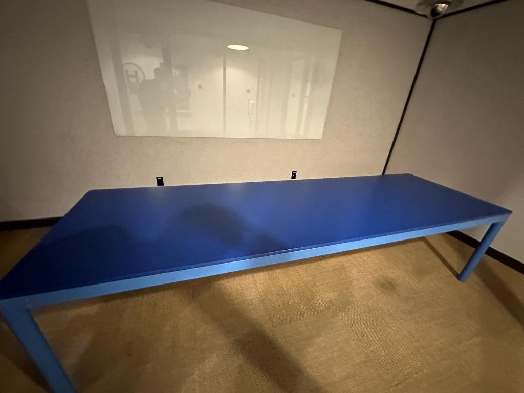 Poppin 10 foot Blue Conference Table