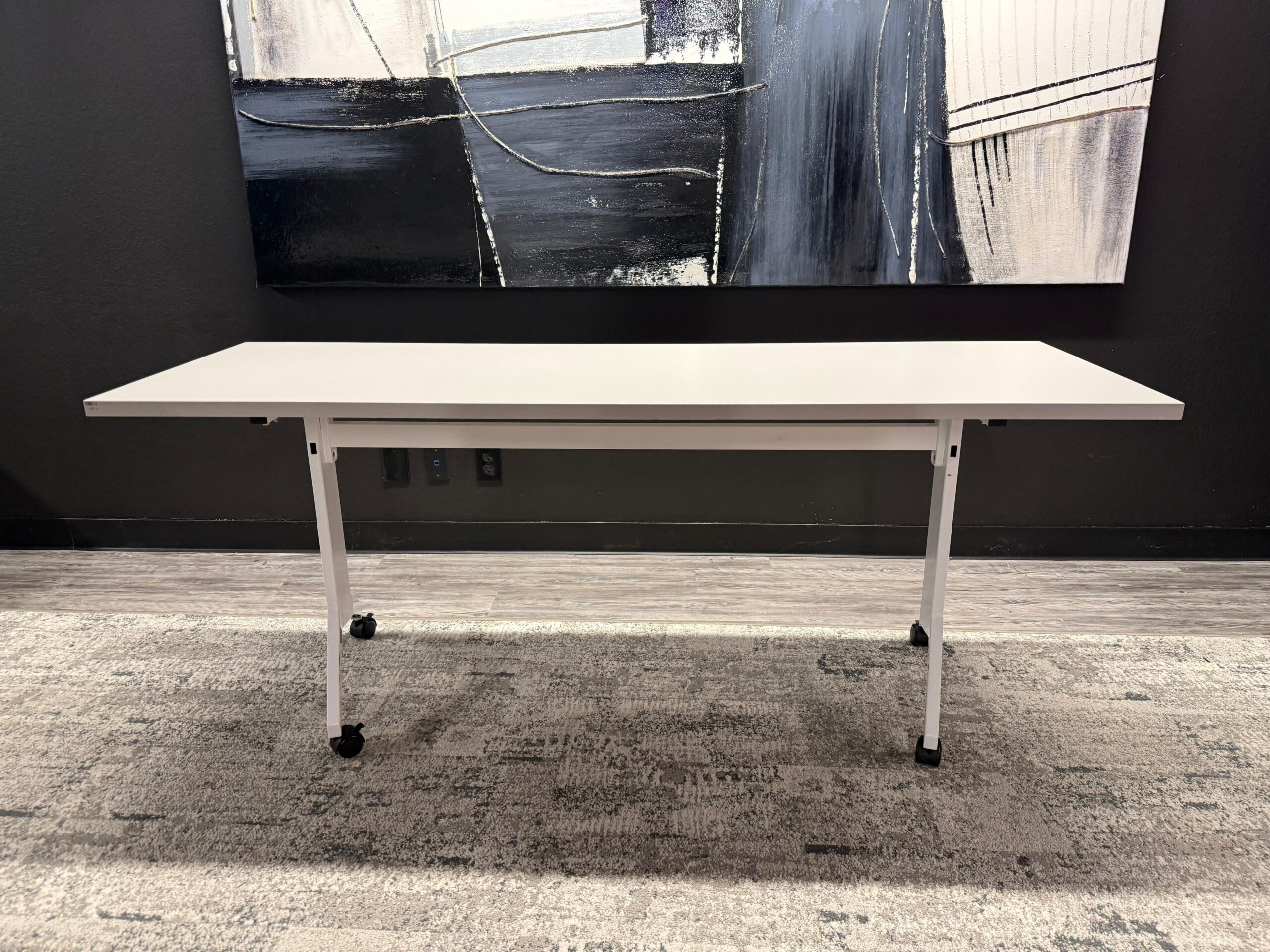 SitOnIt 6x2 nesting table white base