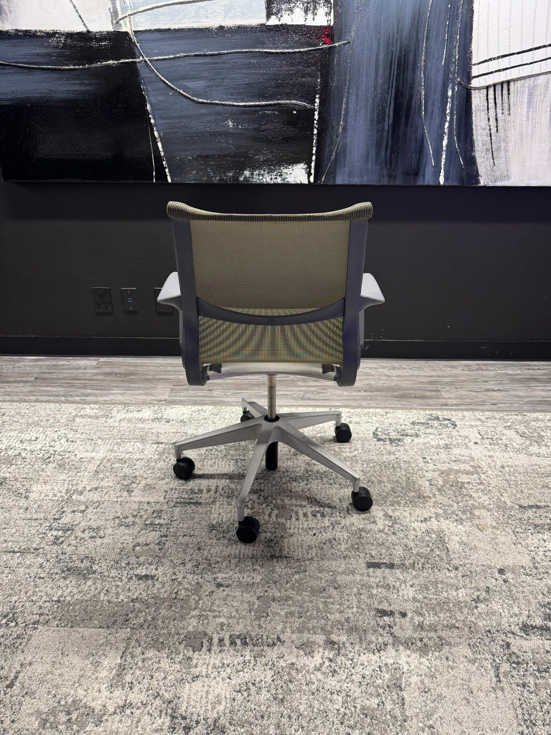 Herman Miller Setu Green Mesh Conference Chair