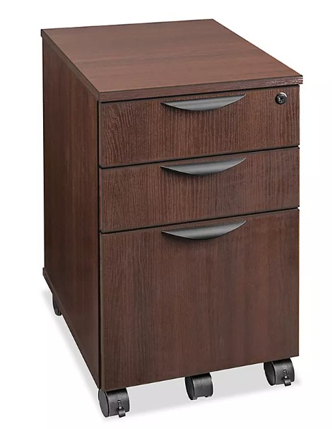 Uptown Mobile Pedestal BBF in Grey or Espresso 16"Wx22"Dx26"T