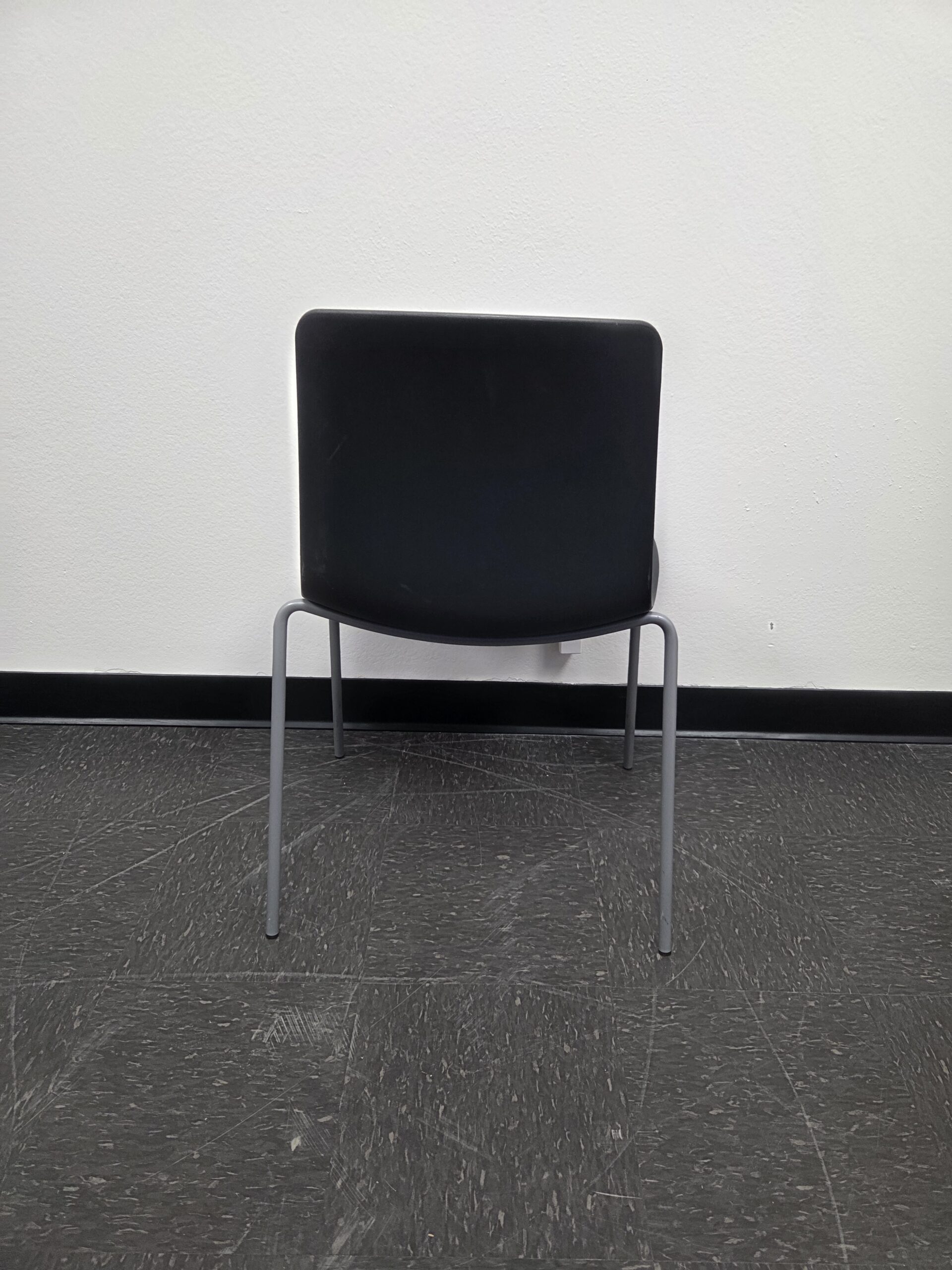 Steelcase Coalesse Graphite Back with Steel Base Stack Chair